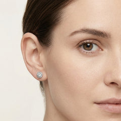 Kruhové náušnice s puzetou