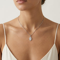 Main de Hamsa en cristal