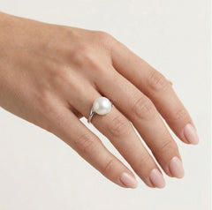 Prsten se sladkovodní perlou