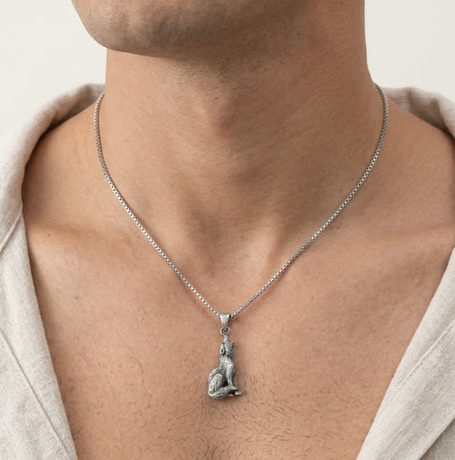 Stříbrný vlk přívěsek