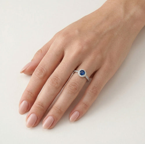 Saphir-Glanzring