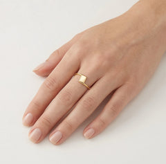 Gelbgold-Volt-Ring