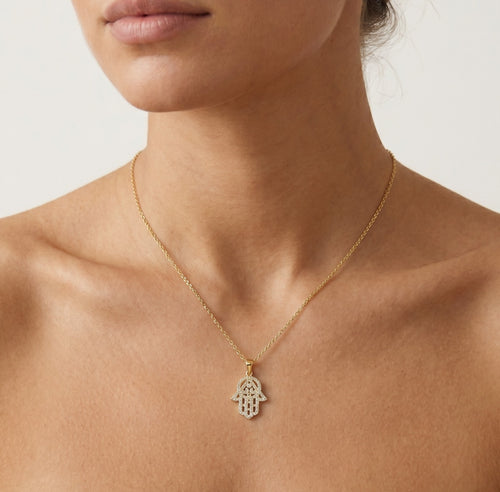 Zirkonium-Anhänger Hamsa