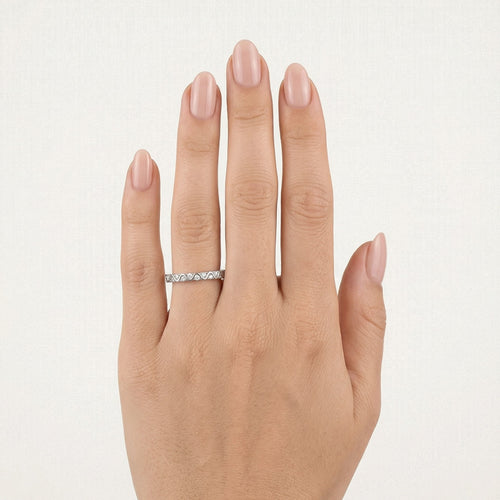 Bague femme avec détail vague