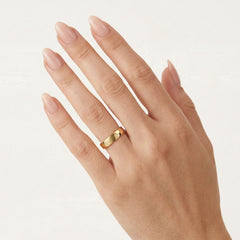 Alliance classique en or jaune