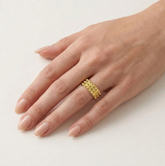 Unikátní prsten ze žlutého zlata