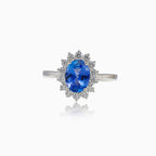 Ring mit Tansanit und Diamanten