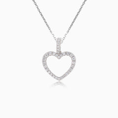 Einfaches Herz mit Diamanten