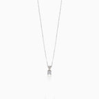 Single diamond necklace