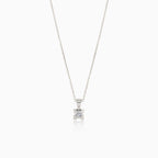 Collier diamant solitaire