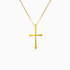 Cruz de oro sencilla.