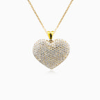 Cœur en or avec zircon cubique
