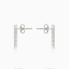 Weißgold-Flügel mit Zirkonia