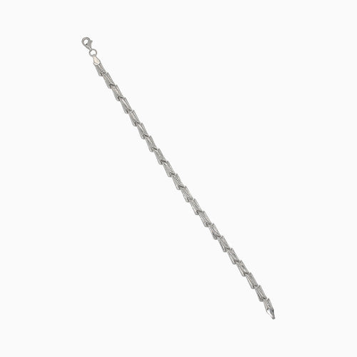 Armband aus Weißgold mit interessantem Design