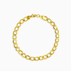 Masivní zlatý pancrový náramek