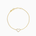 Gold-Armband mit einem Herz