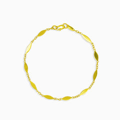 Armband mit Marquise-Goldplatten