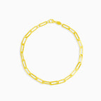 Jemný článkový zlatý náramek