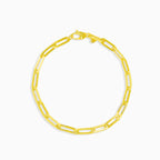 Masivní zlatý článkový náramek