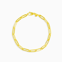 Masivní zlatý článkový náramek