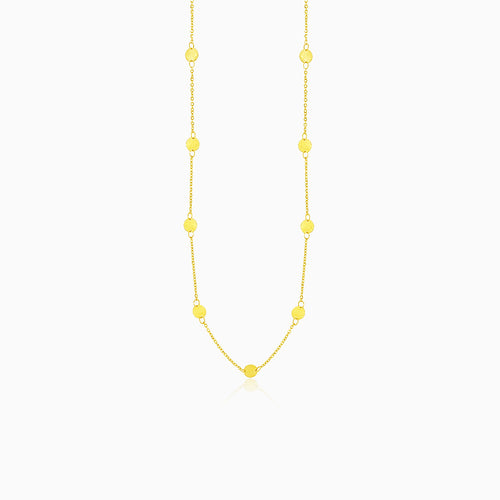 Collier doré avec médaillons simples