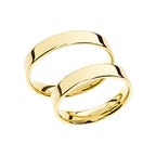 Bague de mariage classique en or jaune