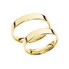 Bague de mariage classique en or jaune