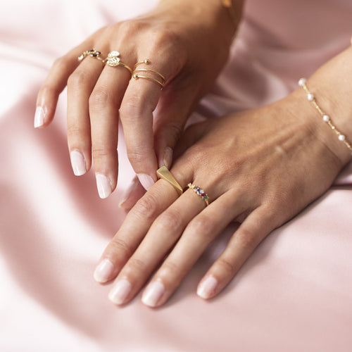 Zlatý spirálový prsten