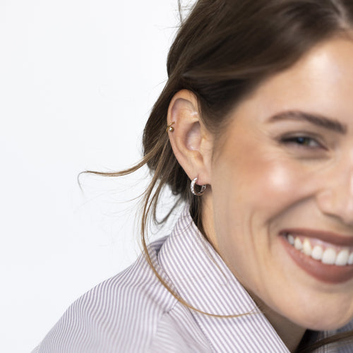 Elegantní kroužky z bílého zlata s kubickými zirkony