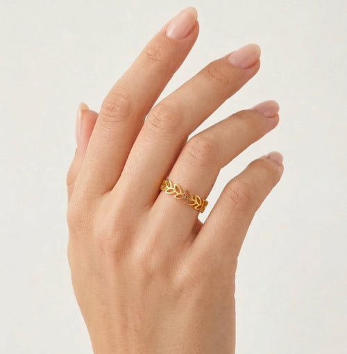 Ring mit römischen Ziffern aus Gold