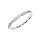 Weißgold-Trauring mit Steinen