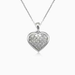 Pendentif cœur en or avec diamant