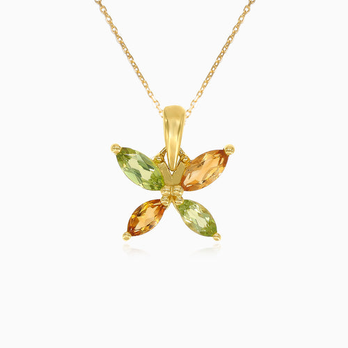 Exquisiter Damenanhänger mit Citrin und Peridot