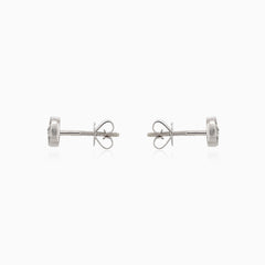 Okouzlující diamantové náušnice z bílého zlata