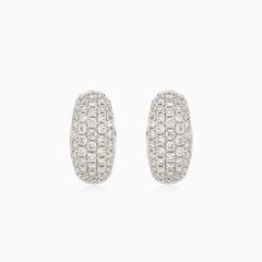 Okouzlující diamantové náušnice z bílého zlata