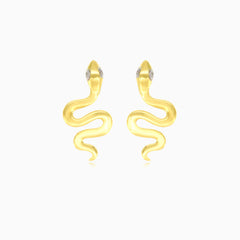 Malé hadí zlaté naušnice