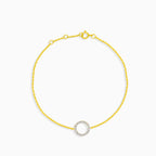 Bracelet with diamond circle