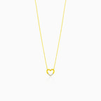 Krásný náhrdelník se srdcem a diamanty