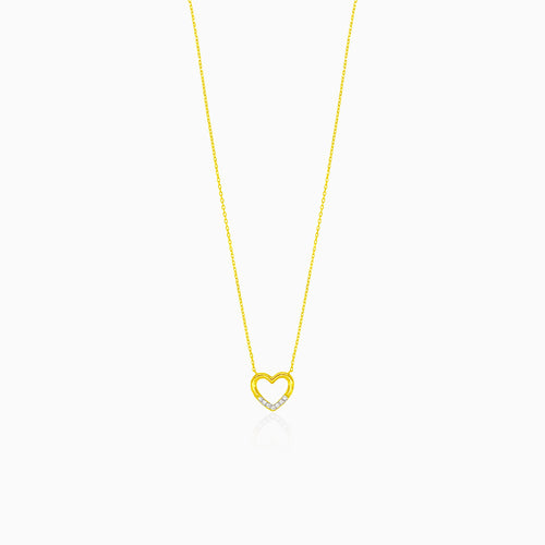 Wunderschöne Herz-Halskette mit Diamanten