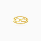 Bague infini en or jaune