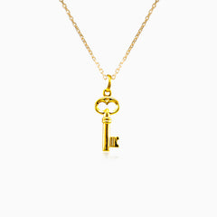 Colgante de llave en oro amarilloColgante de llave en oro amarillo