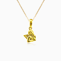 Přívěsek anděla ze žlutého zlata