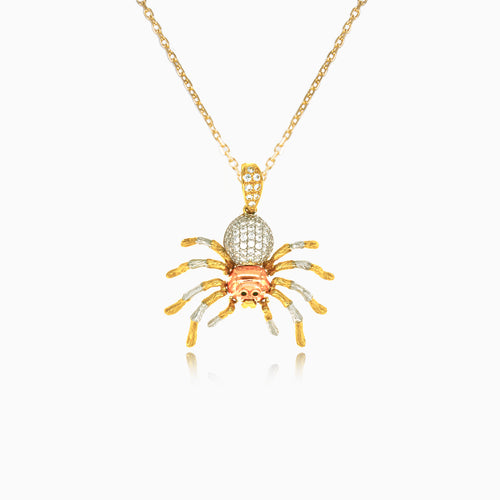 Unique spider pendant with movable legs