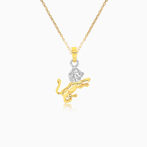 Goldener Anhänger des Sternzeichens Löwe