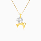 Pendentif signe du Sagittaire en or