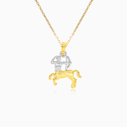 Pendentif signe du Sagittaire en or