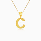 Pendentif lettre "C" en or
