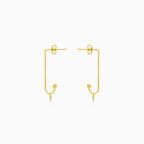 Pendientes de oro únicos con moneda