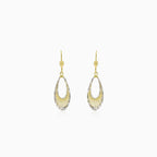 Pendientes de oro en forma de gota con filigrana