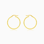 Créoles rondes torsadées en or jaune